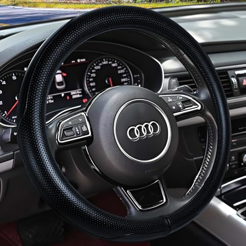 Heavy Duty Pure Cowhide Steering Wheel Cover