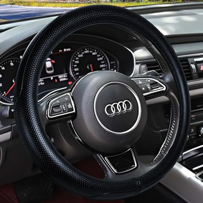 Heavy Duty Pure Cowhide Steering Wheel Cover