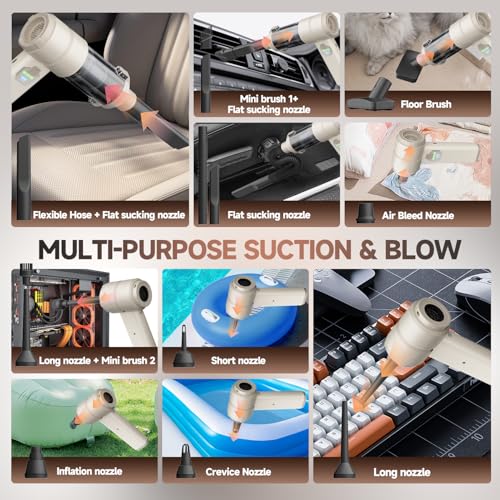Car Vacuum Handheld Car Vacuum Cleaner Cordless with Brushless Motor