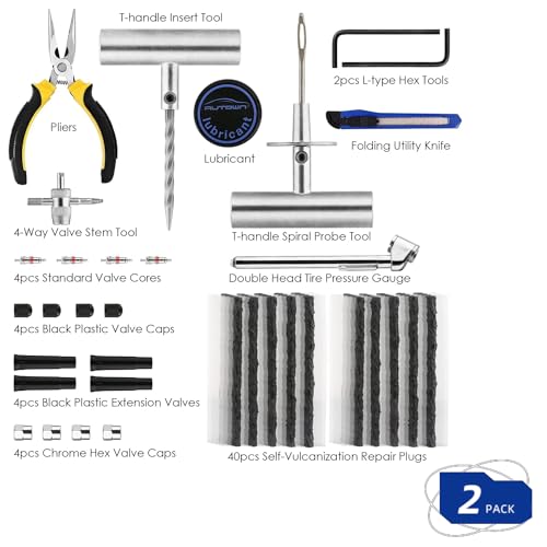 Flat Tire Repair Kit 68pcs 2