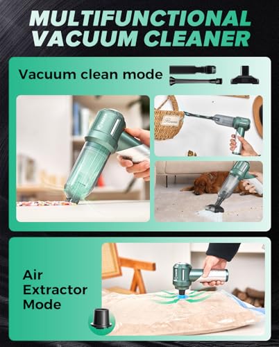 Handheld Car Vacuum Cordless Portable 17000PA HL133 Olive Green