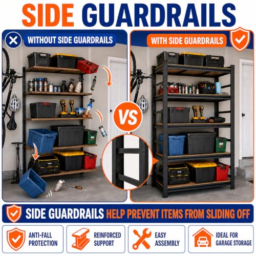 Garage Shelving Heavy Duty Metal Unit Adjustable 5