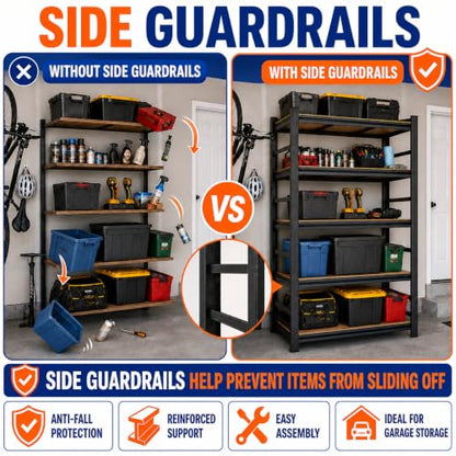 Garage Shelving Heavy Duty Metal Unit Adjustable 5