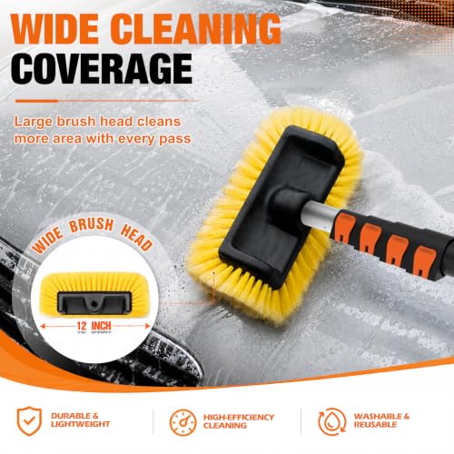 12FT Car Wash Brush with Long Handle