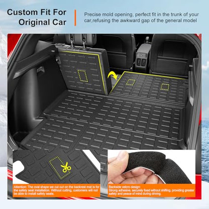 Cargo Mat with Backrest Mats Compatible with 2024