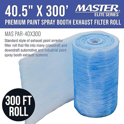 Elite Paint Spray Booth Exhaust Filter Roll 40.5" x 300'