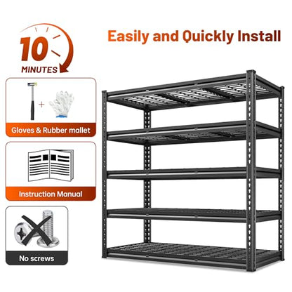 48‘’W Garage Shelving