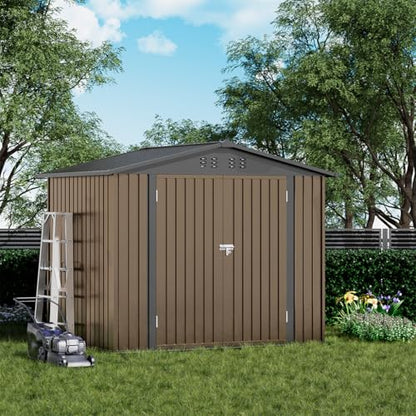 Shed Outdoor Storage Shed Metal (2 Count)
