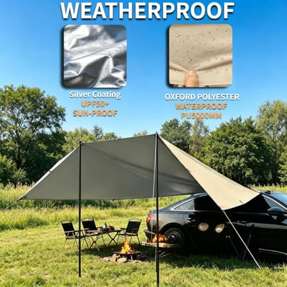 Suction Cups Car Awning Wing