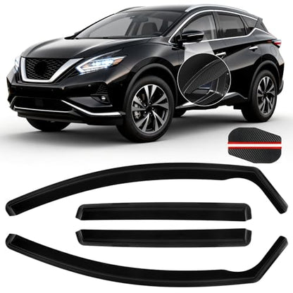 in Channel Window Visors Rain Guards Fit for Nissan Murano 2015 (4 Count)