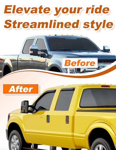Window Visors Rain Guards for Ford F250