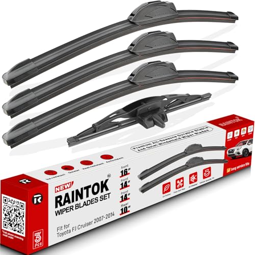 4 Pack Windshield Wiper Blades Replacement for Toyota FJ Cruiser 2007