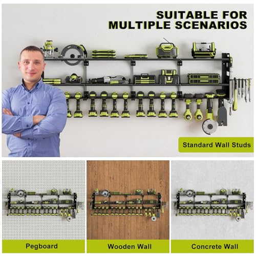 64" Garage Power Tool Wall Organizer