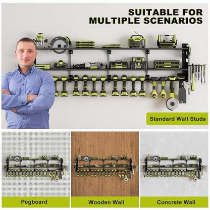 64" Garage Power Tool Wall Organizer