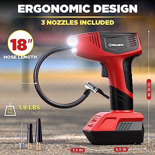 BULLSEYE PRO Tire Inflator with Pressure Gauge (149 Count)