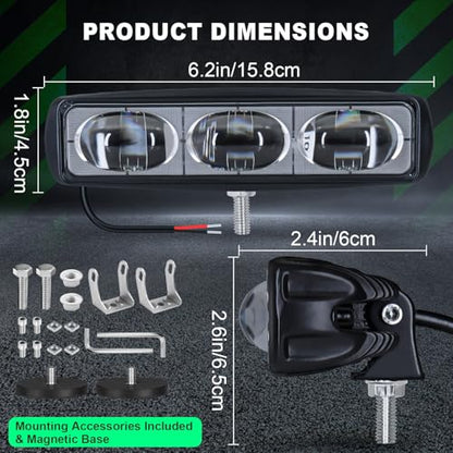LED Green Line Forklift Safety Light Warehouse Hazard Warning (2 Count)