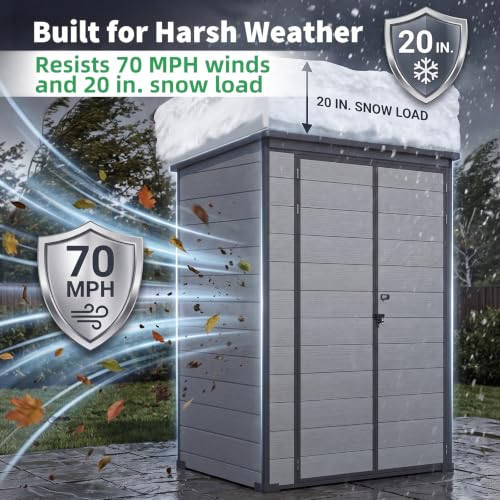 3'x5' Resin Outdoor Storage Shed