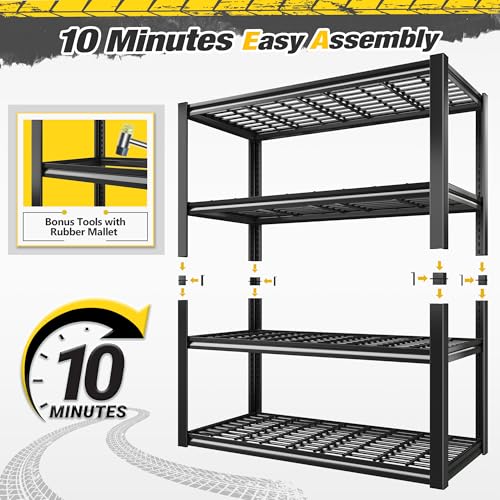 40" W Garage Shelving with Double