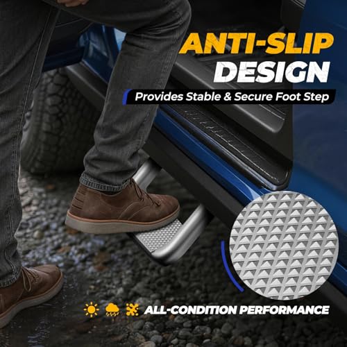 1 Inch Universal Side Step with Mounting Brackets (2 Count)
