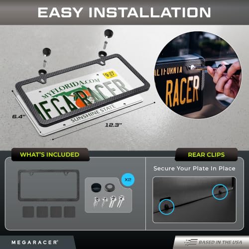 Weatherproof Thin License Plate Frame