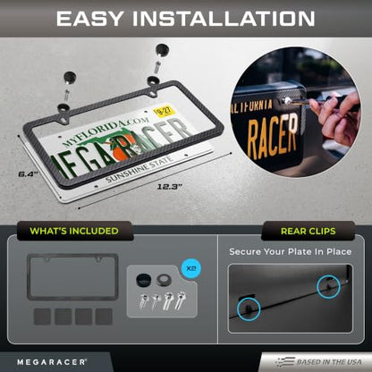 Weatherproof Thin License Plate Frame