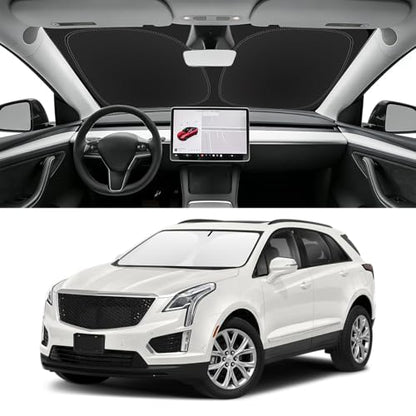 Custom Fit Windshield Sun Shade for Cadillac XT5 2017