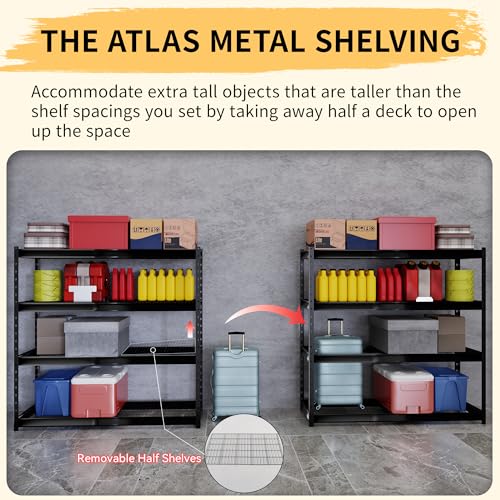 The Atlas 72" W Metal Garage Shelving Unit Load 12000 Lbs