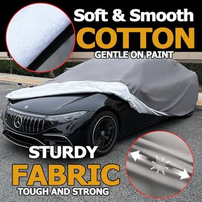 All Weather Waterproof car Cover Good for rain Snow uv Protection dust Large