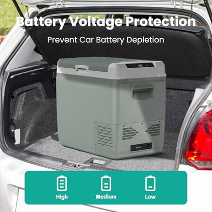 GC50 Electric Cooler for Car Refrigerator 12 Volt Car Camping Fridge 48 Quart Portable Freezer for Truck SUV RV Van Camper