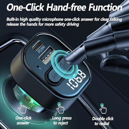 FM Transmitter Bluetooth Car Adapter