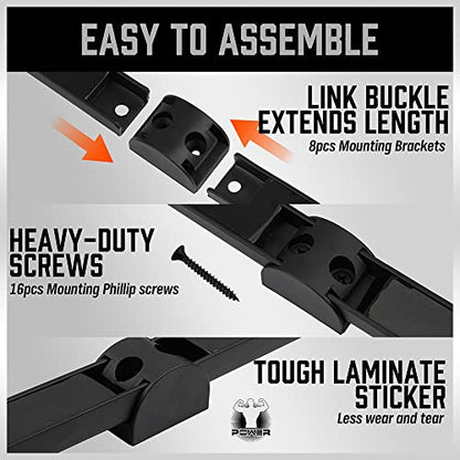 12" Magnetic Tool Holder Strip (4 Count)