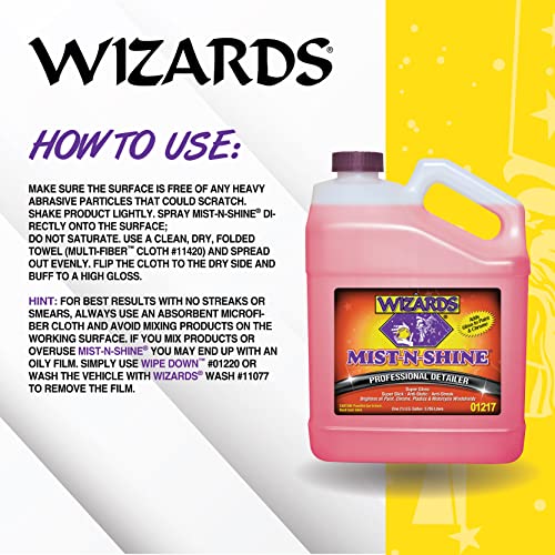 Mist-N-Shine Quick Detailer Spray - Waterless Wash - 1 Gallon (128 Fl Oz)