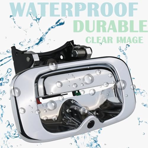 Backup Camera Tailgate Handle Rear View Camera Liftgate Latch Handle Chrome Compatible with 1999
