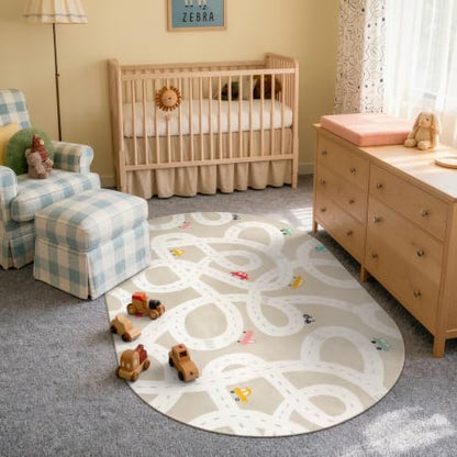 Kids Car Rug 3'x5' Washable Non