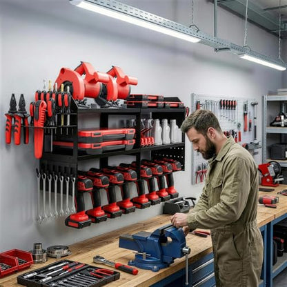 Mens Gifts Large Power Tool Organizer Wall Mount