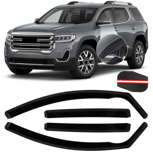4PCS in Channel Window Visors Rain Guards 4pcs Fit for GMC Acadia 2017