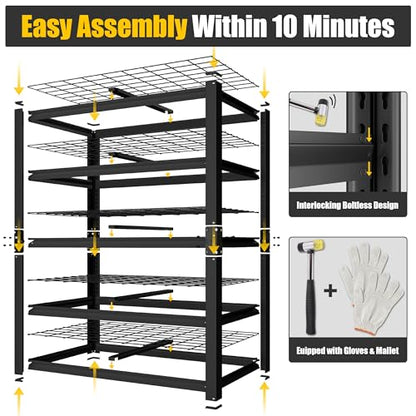 48" W X 24" D X 72" H 5 Tier Heavy Duty Garage Shelving (3 Count)