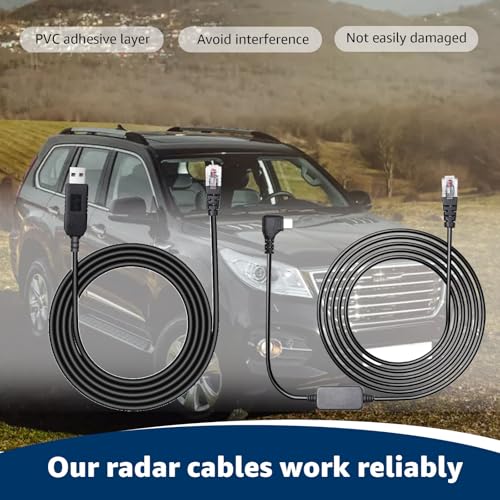 USB C to RJ11 & USB to RJ11 Radar Detector Cable for Escort Uniden & More (2 Count)