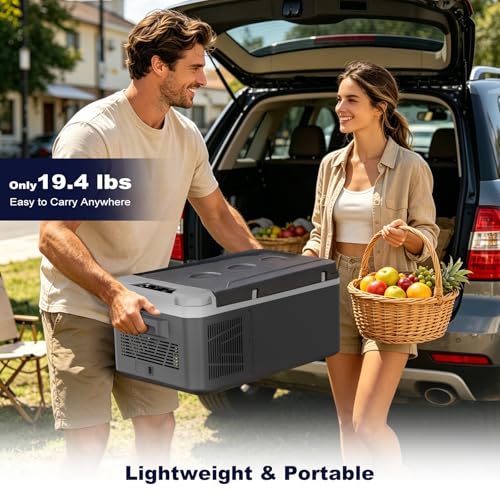 15QT(15L) Car Refrigerator, 12V Compressor Electric Cooler 0℉~68℉