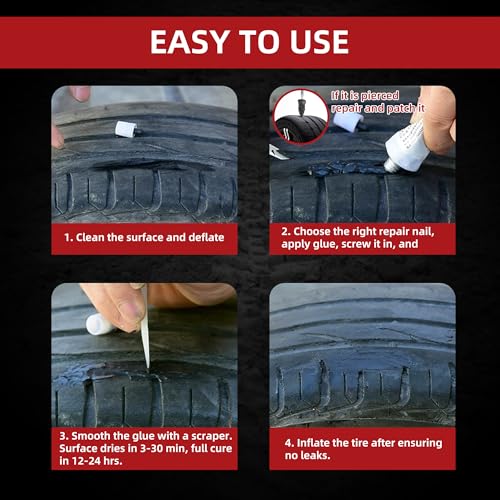Tire Repair Glue 100ml (3.38 Fl Oz)