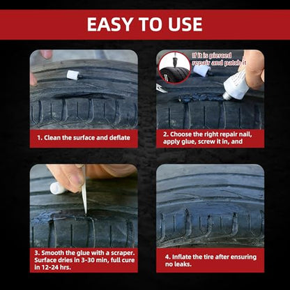 Tire Repair Glue 100ml (3.38 Fl Oz)