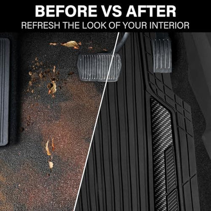 Heavy Duty Rubber Car Mats Metallic