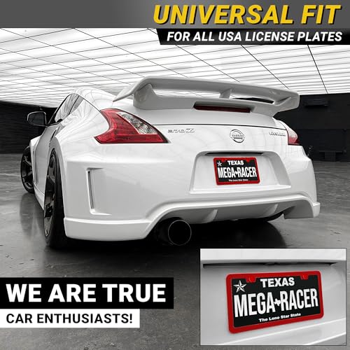 Premium Slim Gloss Red License Plate Frame