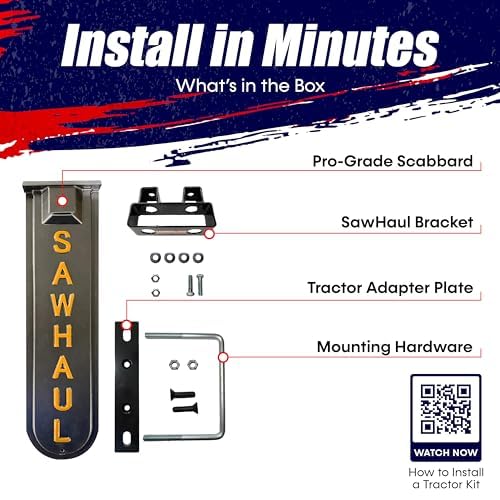 GearHaul SawHaul Fixed Universal Tractor Chainsaw Carrier