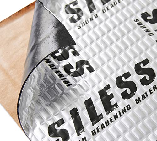 80 mil (2mm) 18 sqft (1.7 sqm) Car Sound Deadening mat - Butyl Automotive Sound Deadener - Noise Insulation and Vibration Dampening Material (18 sqft)