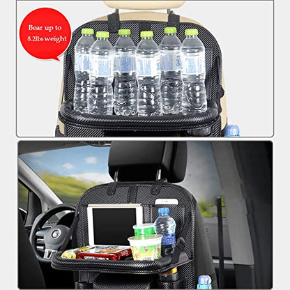 Car Backseat Organizer with Foldable Table Tray