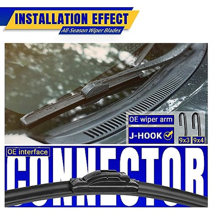 3 Wipers Fits Toyota 4Runner 2003