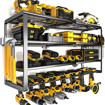 4 Layer Power Tool Organizer Wall Mount