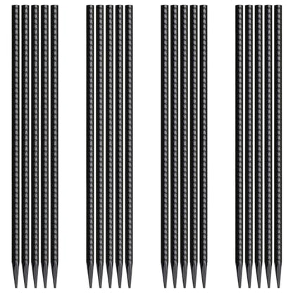 Rebar Stakes 16 Inch 20 Pack Heavy Duty Ground Anchors with Chisel Point End Long Straight Steel Tent Stakes 3 (20 Count)