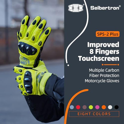 SPS 2 Plus Unisex Touchscreen Road Racing Motorcycle MTB Sports Gloves Also fit BMX MX ATV Mountain Bike Bicycle Cycling Off